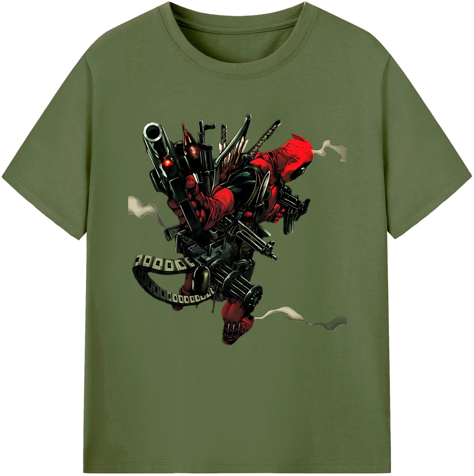 （画像用） Deadpool デッドプール 綿100％半袖Tシャツ（フロントプリント）